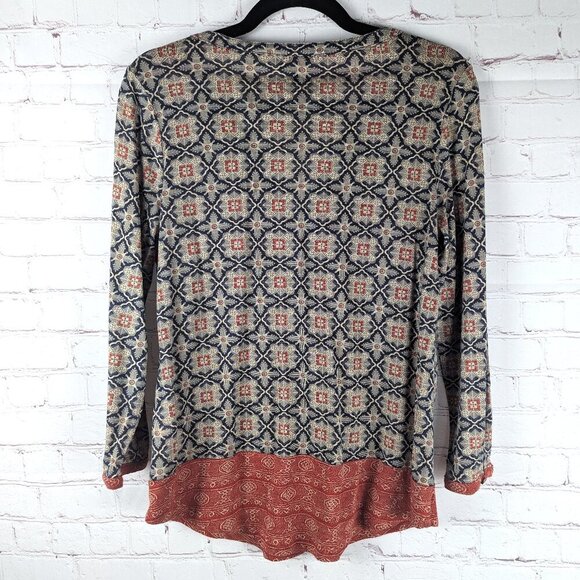 Lucky Brand Long Sleeve Bohemian Style Top - Small - Picture 6 of 6